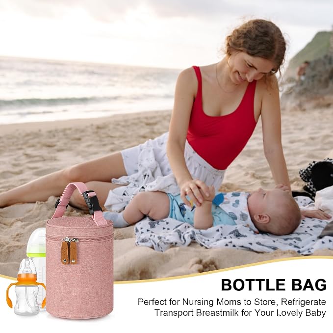 Accmor Breastmilk Cooler Bag, Insulated Baby Bottle Cooler Tote Bags - Image 8