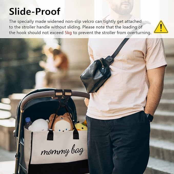 TOPDesign Universal Baby Stroller Organizer, Stroller Caddy - Image 5