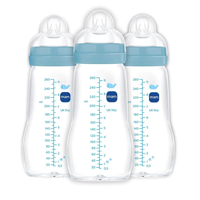 MAM Premium Glass Baby Bottles, Easy Switch Between Breast and Bottle, Feel by MAMBabyUSA