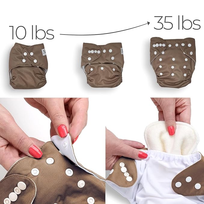 Nora's Nursery Cloth Diapers 7 Pack - Image 4