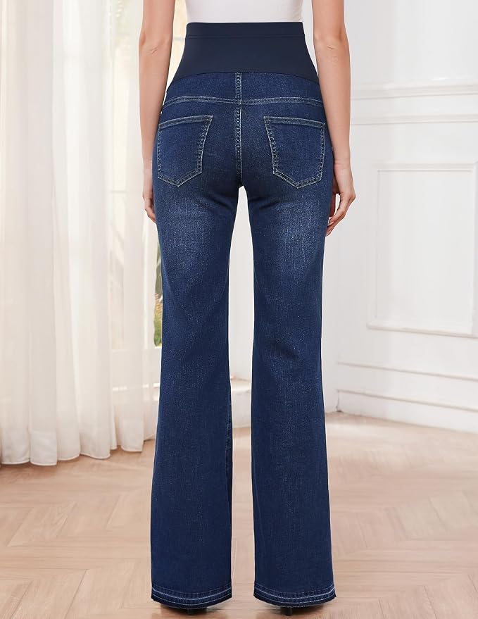 GLAMIX Women's Stretch Maternity Bootcut Jeans - Image 5