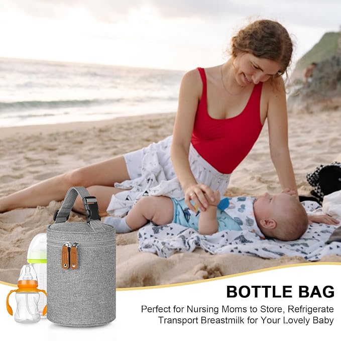 Accmor Breastmilk Cooler Bag, Insulated Baby Bottle Cooler Tote Bags - Image 8