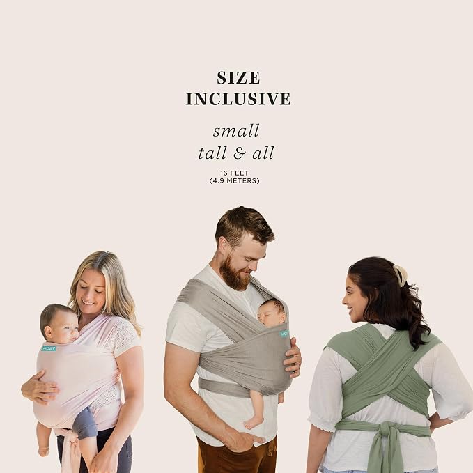 Moby Baby Wrap Carrier Classic for Newborns to Toddlers, Infant Sling Carrier - Image 8