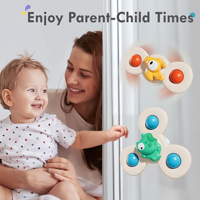ALASOU 3PCS Suction Cup Spinner Toys - Image 4