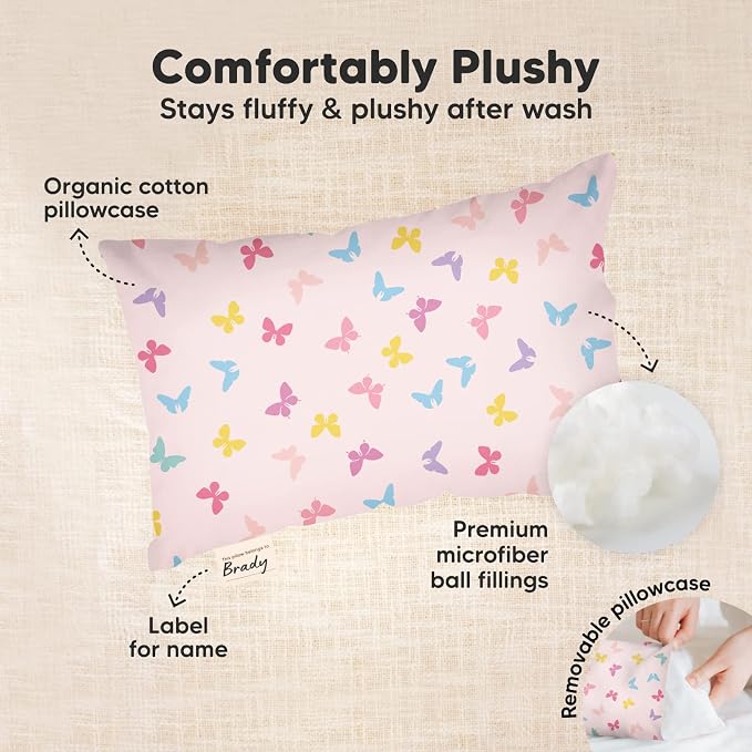 Mini Toddler Pillow with Pillowcase - Image 6