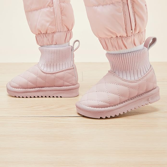 BMCiTYBM Girls Boys Snow Boots Warm Winter Fur Lined Baby Shoes - Image 2
