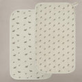 Oilo Burp Cloth 2-Pack Set, Organic Premium Cotton 4-Way Muslin, Luxuriously by foryourdreamiestbabyroom