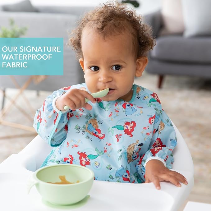 Bumkins Disney Sleeved Bib for Girl or Boy, Baby and Toddler for 6-24 Mos - Image 3