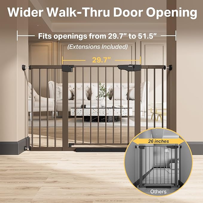 Cumbor 29.7"–51.5" Extra Wide Baby Gate - Image 2