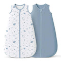 Konssy Muslin Baby Sleep Sack 6-12 Months 0.8 TOG, 2 Pack 100% Cotton Wearable by Konssy
