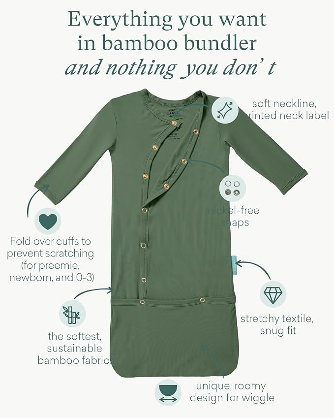 PurComfy Supersoft Baby Sleeper Gowns, Premium Bamboo Viscose Infant Nightgown - Image 2