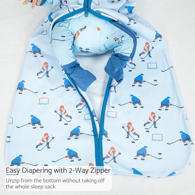LollyBanks Baby Sleep Sack, 100% Cotton Wearable Blanket 2-Way Zipper Sleep - Image 5