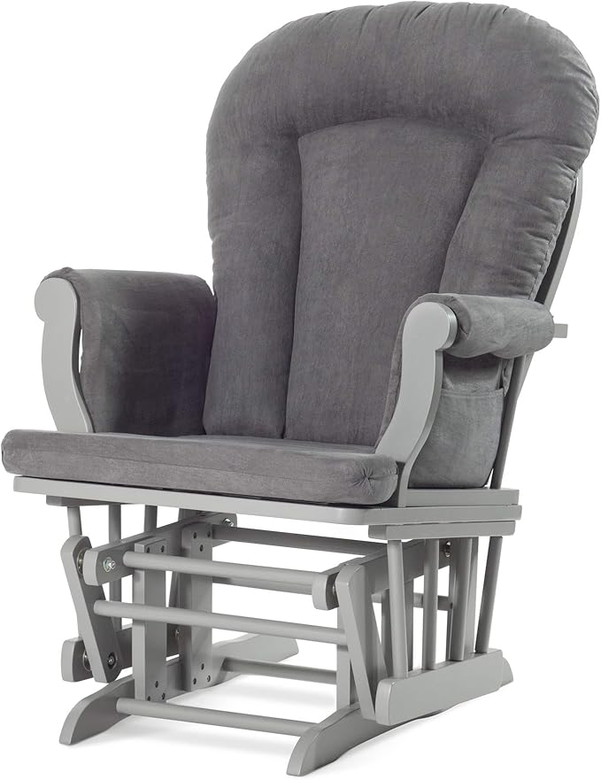Child Craft Cozy Glider Rocker and Ottoman Set, Padded Cushion - Image 7