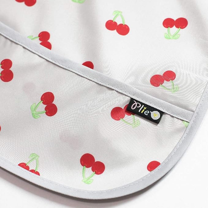 Short Sleeve Waterproof Bib for Toddlers – Feeding Apron for Mealtime, - Image 2