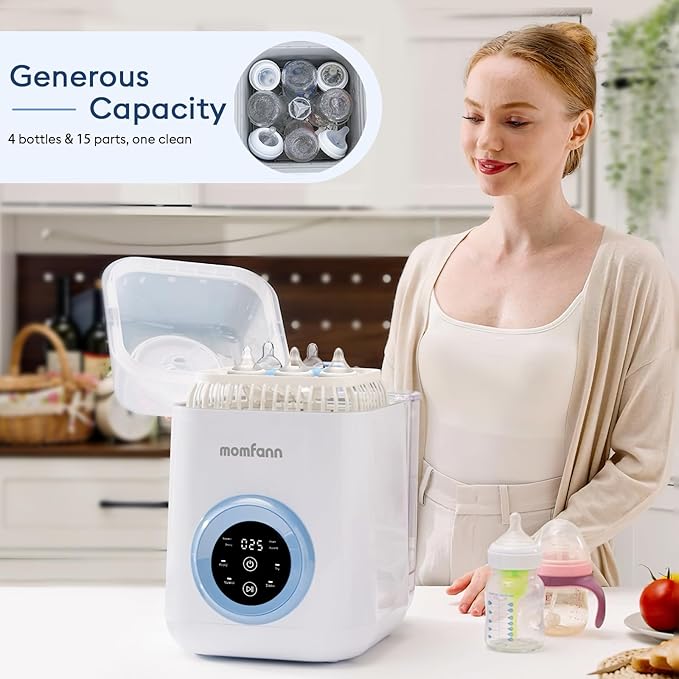 Baby Bottle Washer-19 Min Rapid Wash, Sterilizer and Dryer, All-in-One Cleaner - Image 6