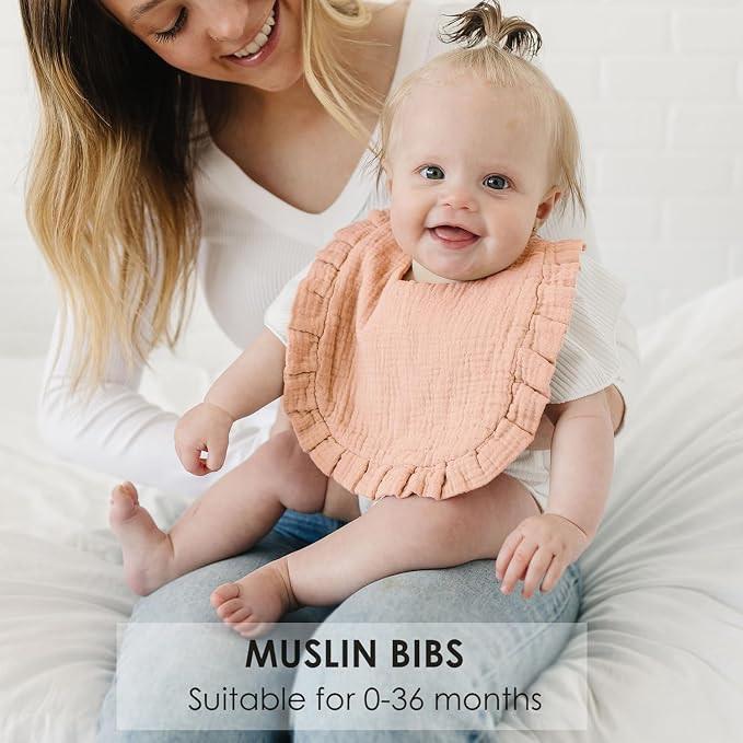 Baby Muslin Bibs Bandana Drool Bibs - Image 3