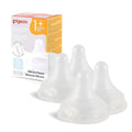 Pigeon Silicone Nipple with Latch-On Line, Natural Feel, 1+ Months by PIGEON