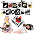 Tummy Time Toys, High Contrast Baby Book by BaobravaDirect