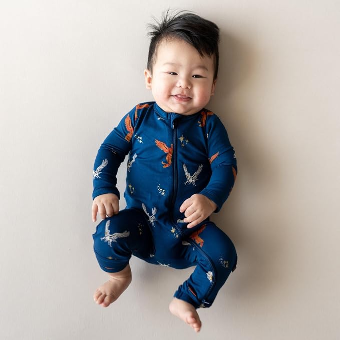 KYTE BABY Unisex Rayon Made From Bamboo Zippered Rompers 0-24 Months - Image 2