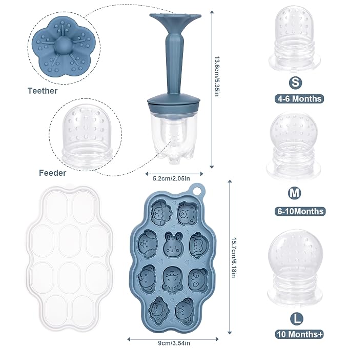 KingKam Baby Breastmilk Popsicle Molds & Baby Fruit Feeder, BPA Free Baby Food - Image 7