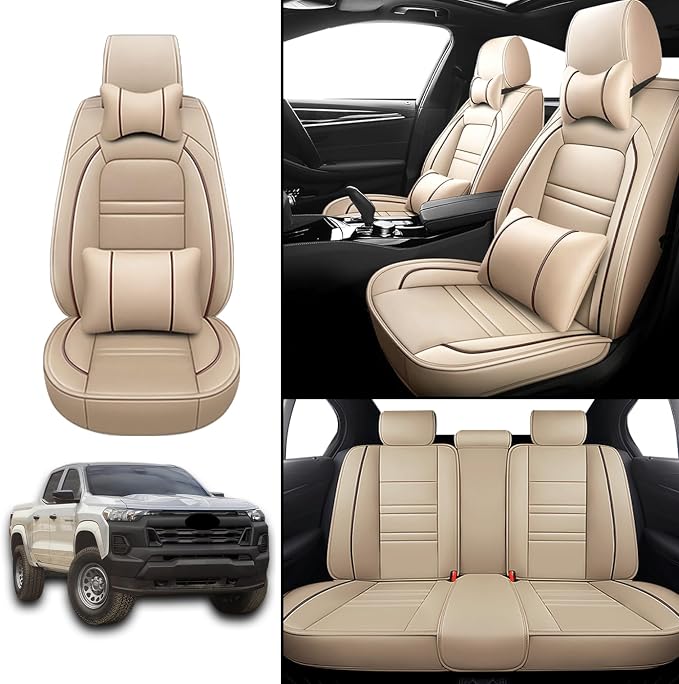 Car Seat Covers for Chevy Colorado 2004-2025 | 5-Seats Seat Covers, Waterproof - Image 2