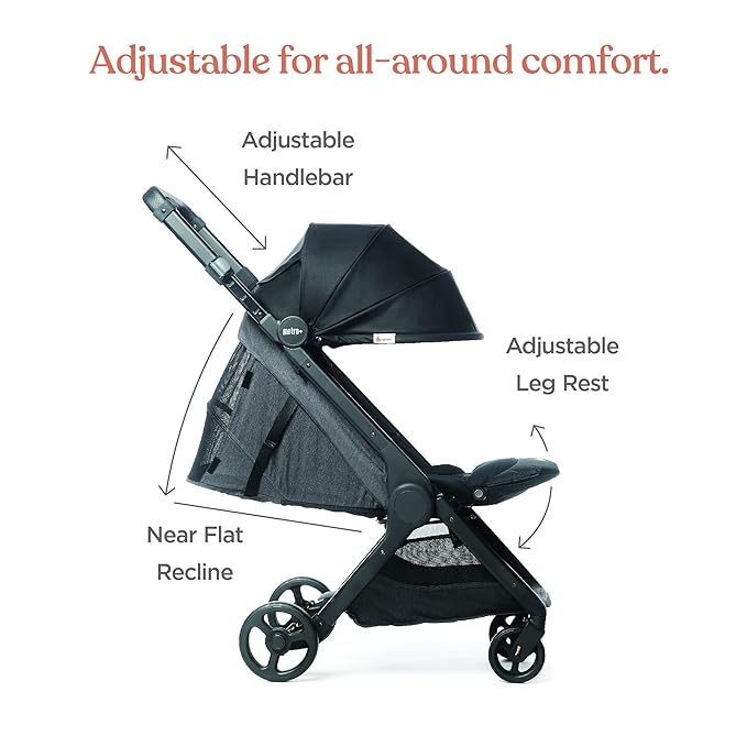 Ergobaby Metro+ Compact Baby Stroller, Lightweight Umbrella Stroller Folds Down - Image 6