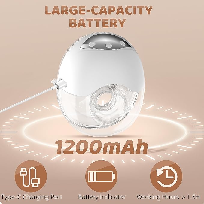Hands Free Breast Pump, Wearable Breastfeeding Pump, Portable Electric Breast - Image 7