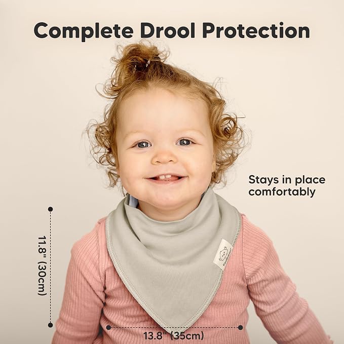 8-Pack Organic Baby Bandana Bibs - Image 5
