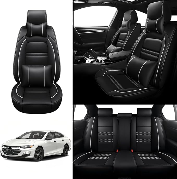 Car Seat Covers for Chevy Malibu 2004-2025 | 5-Seats Seat Covers, Waterproof - Image 2