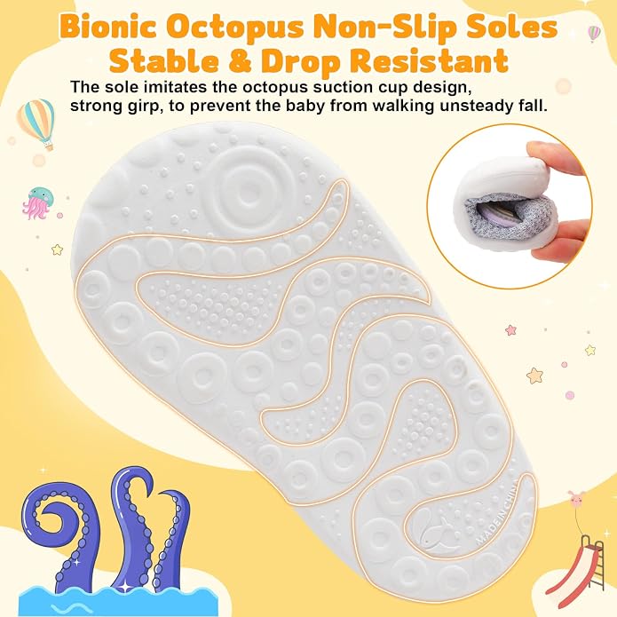 FEETCITY Baby First Walking Shoes Wide Baby Shoes Infant Sneakers Newborn Crib - Image 6