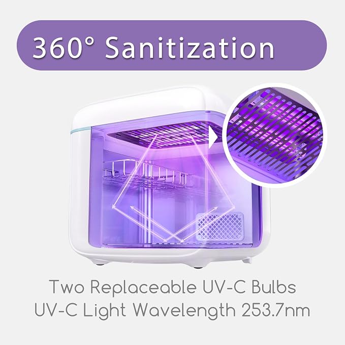 Papablic 4-in-1 UV Light Sanitizer | UV-Clean Sanitizing and Dryer Pro | UV - Image 3