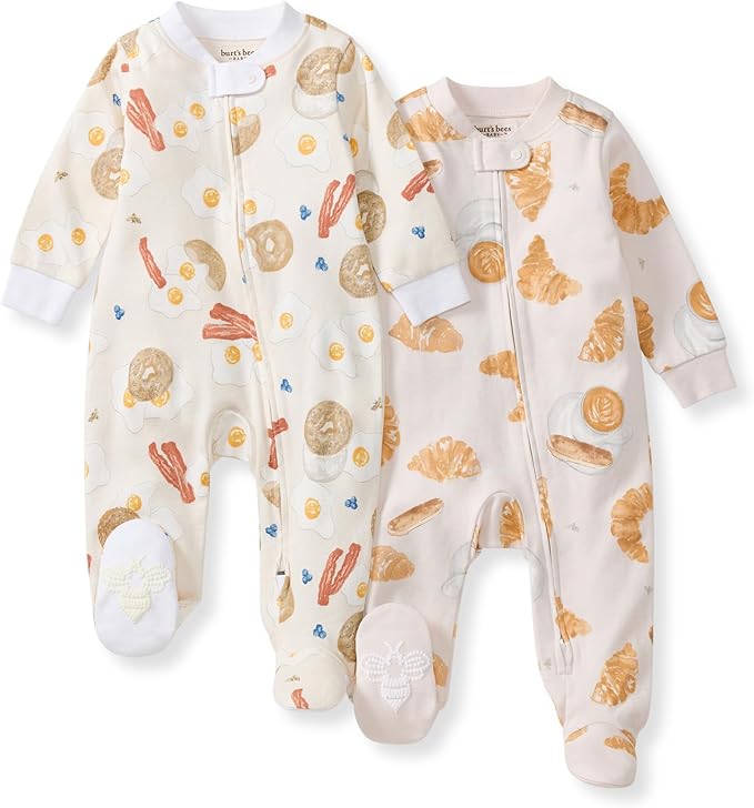 Burt’s Bees Baby Boys' One-Piece Sleep and Play 100% Organic Cotton PJs by BurtsBeesBaby