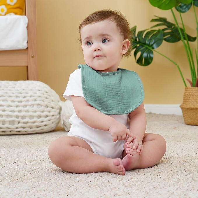 Muslin Baby Bibs Cotton Baby Drool Bandana Bibs - Image 8