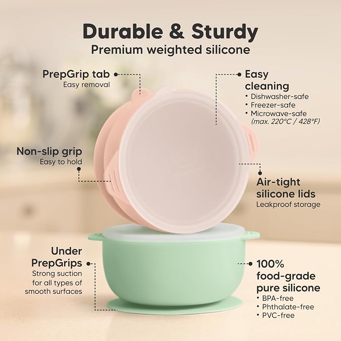 KeaBabies 2-Pack Baby Bowls - Image 2