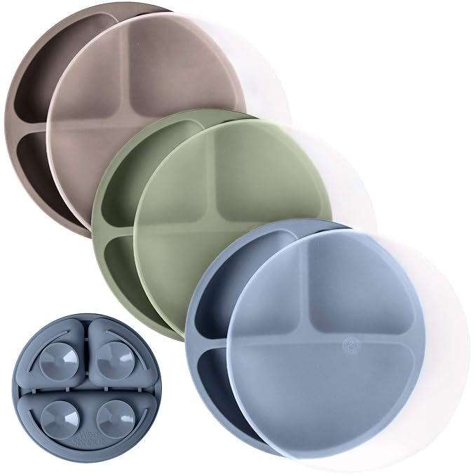 WeeSprout Suction Plates with Lids by WeeSprout