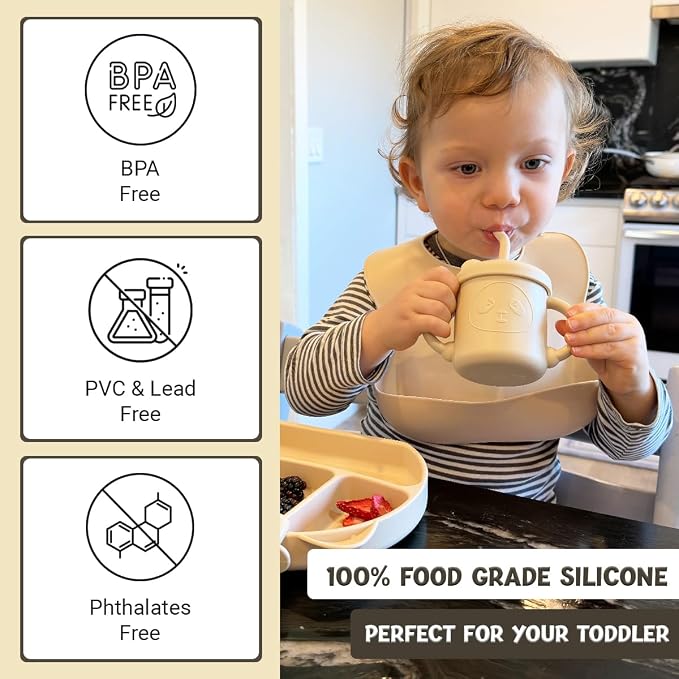 JEVASO Silicone Baby Feeding Set, Baby Led Weaning Supplies, Baby Self Feeding - Image 2