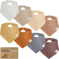 8-Pack Muslin Baby Bibs for Boys, Girls by KeaBabies