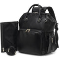 Premium Vegan Leather Diaper Bag Backpack by ROSEGIN