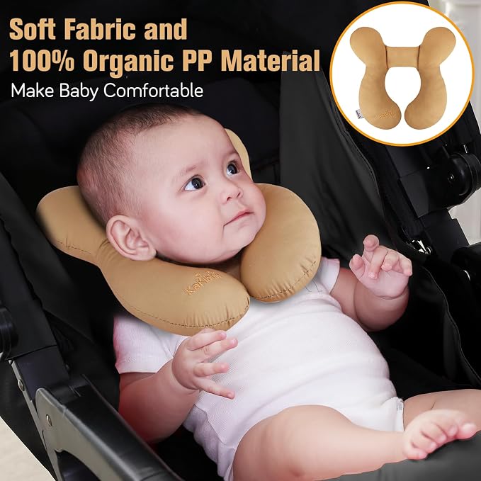 KAKIBLIN Baby Travel Pillow, Infant Head and Neck Support Pillow - Image 2