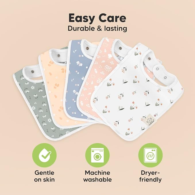 KeaBabies 8-Pack Organic Baby Bibs - Image 7