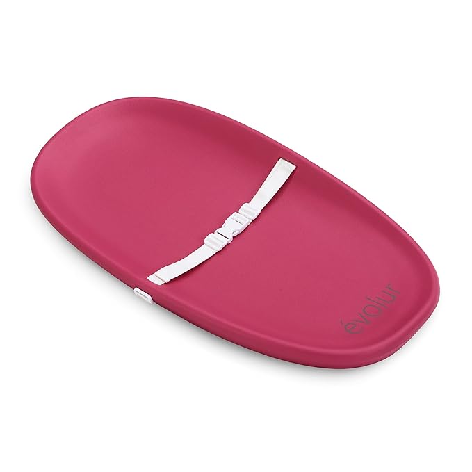 Evolur Eva Baby Changing Pad in Fuschia Pink, Lightweight and Portable Changing by Evolur