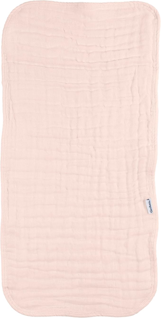 Gerber Baby Unisex Muslin Burp Cloths 6-Pack, Large Size 20" x 10" - Image 4