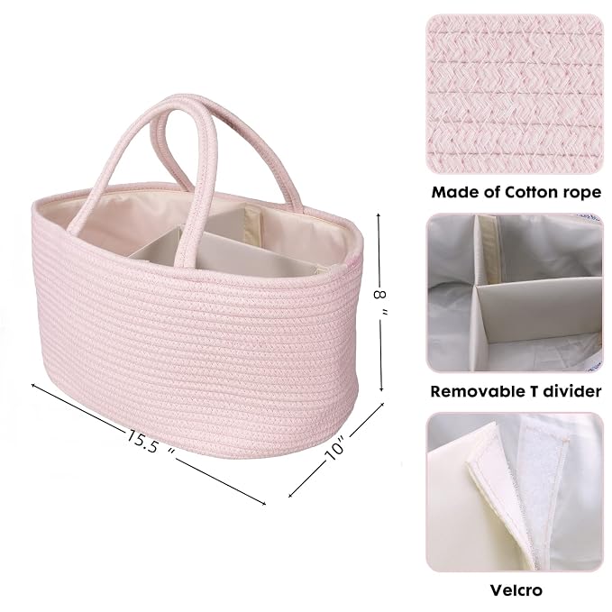 Large Baby Diaper Caddy Organizer - Image 3