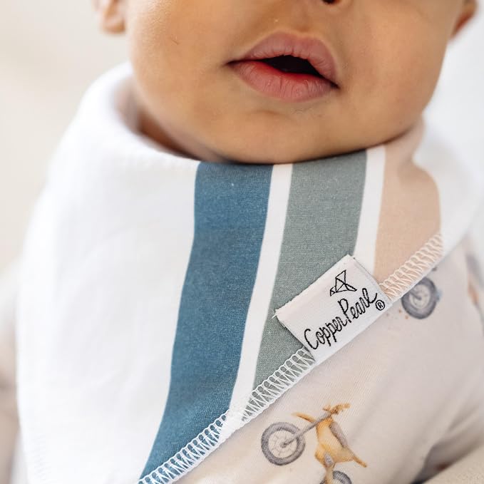 Baby Bandana Drool Bibs for Drooling and Teething 4 Pack Gift Set "Ryder" by - Image 9