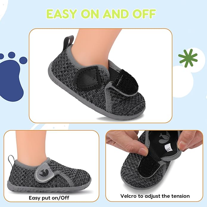 FEETCITY Baby Boys Girls First Walking Shoes Infant Sneakers Crib Shoes - Image 2