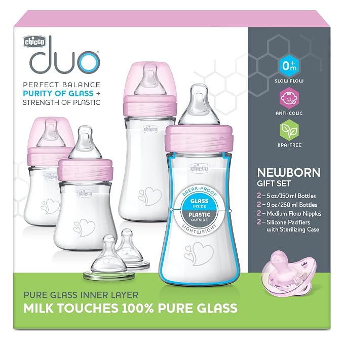 Chicco Duo Newborn Hybrid Baby Bottle Starter Gift Set - Image 2
