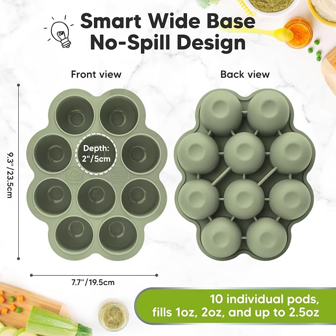 KeaBabies Silicone Food Freezer Trays - Image 2