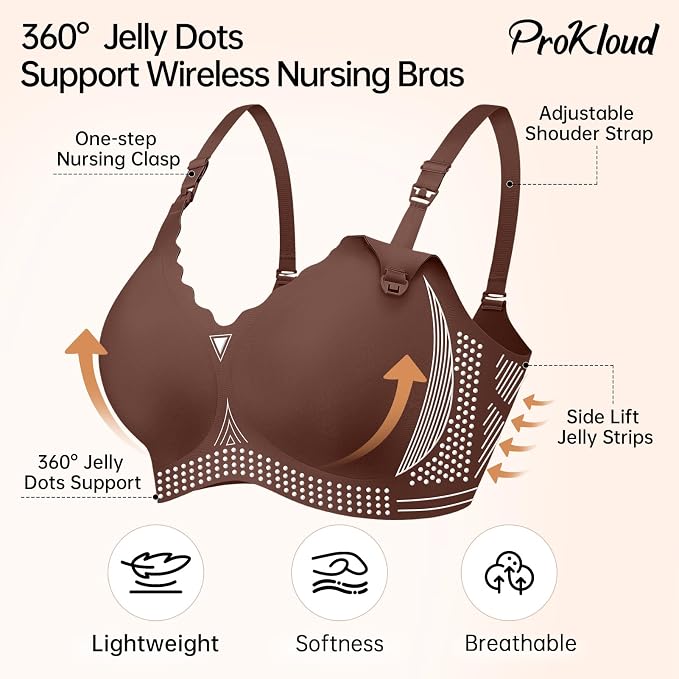 Nursing Bras for Breastfeeding Seamless Supportive Maternity Bras Women Comfort - Image 3