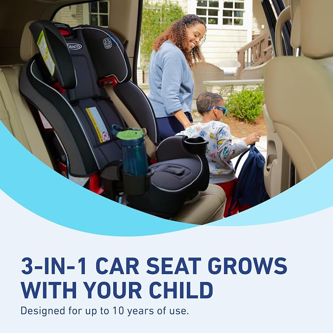 Graco SlimFit 3-in-1 Convertible Car Seat, Ultra-Space-Saving Design, Suitable - Image 4