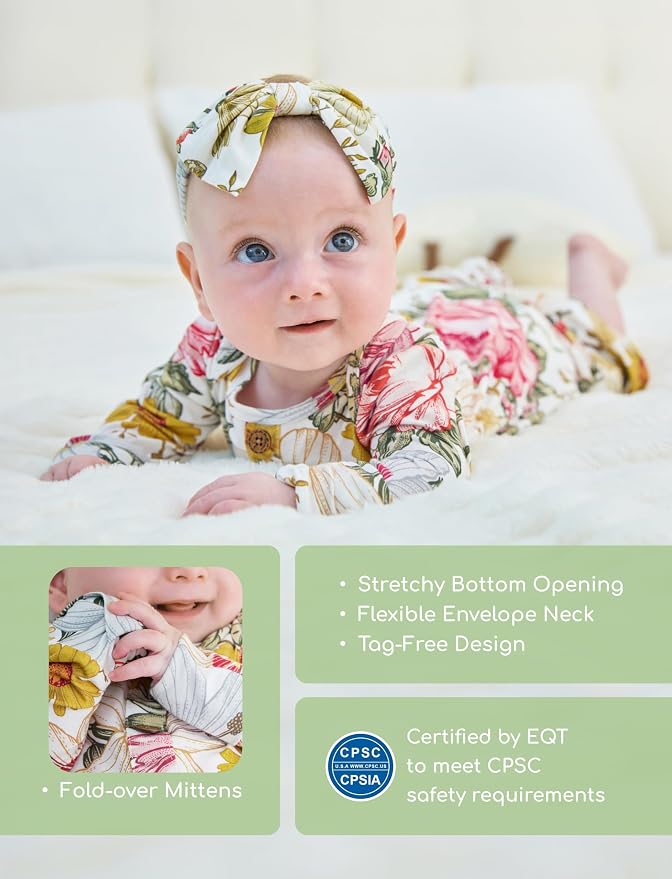 PATPAT Baby Sleeper Gown with Bamboo Viscose - Image 3